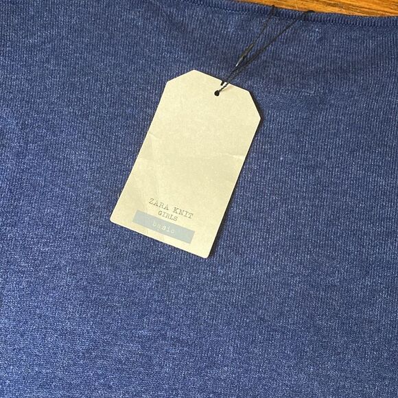 NWT Zara Girl Navy Knit Sweater with Pockets| Size: 13-14 - Picture 6 of 6
